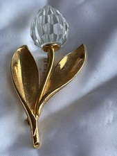 Spilla swarovski tulipano usato  Italia