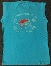 Camisa vintage anos 80 Bayshore karatê desbotada Tae Kwon Do P M Nova York artes marciais grunge comprar usado  Enviando para Brazil