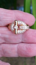 Goldtone lovers knot for sale  LEICESTER