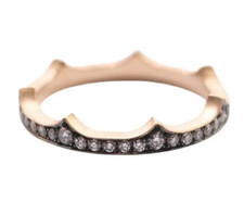 Incrível design antigo de tiara em ouro rosa 10K com pulseira de moissanitas reais de 0,42 CT comprar usado  Enviando para Brazil