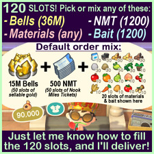 Usado, Escolha/Misture ꞉ Ingressos Bells, Nook Miles etc- 120 slots! Animal Crossing: New Horizons comprar usado  Enviando para Brazil