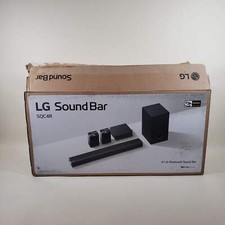 LG 4.1 Bluetooth Sound Bar Sistema de Barra de Som Bluetooth Preto SQC4R comprar usado  Enviando para Brazil