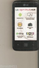 FINTO TELEFONO DA VETRINA - DUMMY - LG OPTIMUS HUB (IS NOT A PHONE) comprar usado  Enviando para Brazil