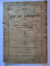 Ancienne regle jeu d'occasion  La Teste-de-Buch