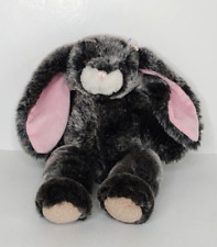 Peluche conejito conejo peluche juguete gris oscuro y rosa 14" Pascua segunda mano  Embacar hacia Argentina