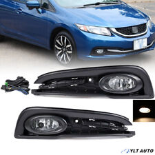 Fit 2013 2014 2015 Honda Civic 4Dr Sedan para-choques dianteiro faróis de neblina w / Cover+Switch comprar usado  Enviando para Brazil