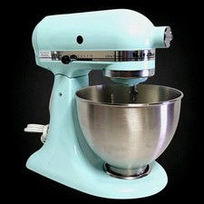 KitchenAid KSM95IC 10 velocidades cabeça inclinável ultra poderosa misturador azul gelo 4,5 quartos, usado comprar usado  Enviando para Brazil