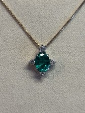 Collana smeraldo brillanti usato  Cernusco sul Naviglio