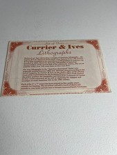 Currier ives lithographs for sale  Spokane