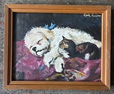 oil painting maltese dog for sale  Saint Johnsbury