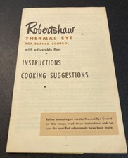 Antigo Termostato Térmico Robertshaw Faixa para Olhos Instrução Mesa de Sugestão de Cozinha comprar usado  Enviando para Brazil