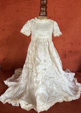 Vestido de boneca antigo vintage material de seda ótimo para bonecas antigas! comprar usado  Enviando para Brazil