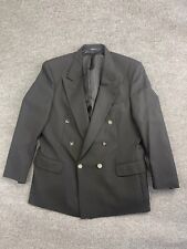 Jaqueta Blazer Burberry Masculina 42 Preta 100% Lã Nordstrom Peito Duplo VNTG comprar usado  Enviando para Brazil