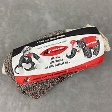 Usado, Kit de artesanato vintage Nelson Rockford meias salto vermelho 3 pares macaco elefante comprar usado  Enviando para Brazil