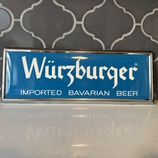 Placa traseira cavalete cerveja bávara vintage original da Alemanha Ocidental Wurzburger comprar usado  Enviando para Brazil
