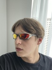 Óculos de sol Oakley Splice laranja Minute Redux Prizm masculino Y2K placa vintage anos 90 comprar usado  Enviando para Brazil