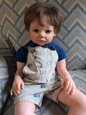 Reborn Toddler Boy Chanelle por Jannie DeLange 12 meses 26" 10 libras comprar usado  Enviando para Brazil