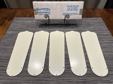 Pacote com 5 lâminas de ventilador Casablanca 16" B578 antigas brancas Lady Delta substituição comprar usado  Enviando para Brazil