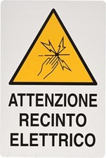 Cartello segnaletico attenzion usato  Acate