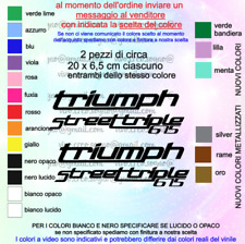 Adesivi triumph street usato  Villanova di Camposampiero
