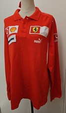 Camisa polo masculina manga longa vermelha Ferrari Puma tamanho XL nova com etiquetas F1 Motor Racing , usado comprar usado  Enviando para Brazil