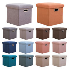 Folding storage ottoman for sale  Shipping to Ireland