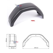 Parafango nero plastica usato Parafango nero plastica usato  Italia