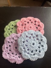 Crochet handmade coasters for sale  EXETER