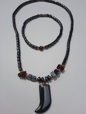 Hematite necklace bracelet for sale  Strong