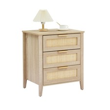 Rattan nightstand boho for sale  Brentwood