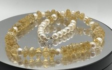 Citrin edelstein kette gebraucht kaufen  Norderstedt