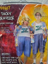 Fantasia unissex de Halloween adulto Tacky Traveler qual caminho para o buffet? Engraçado comprar usado  Enviando para Brazil