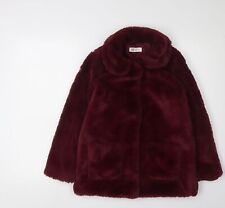 Girls red faux for sale  WREXHAM