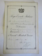 1918 diploma croce usato  Albenga