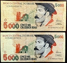 Brasil 5000 cruzeiros reais 1993 "Gaúcho" P-241 VF \C239\S36rM12r\e23i:F comprar usado  Enviando para Brazil