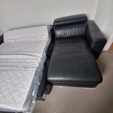 Convertible black sofa for sale  LONDON