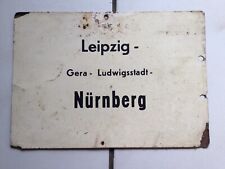 Metall zuglaufschild nürnberg gebraucht kaufen  Homburg