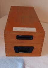 Alter holz karteikasten gebraucht kaufen  Aulendorf