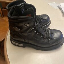 Botas masculinas HARLEY-DAVIDSON Electron couro preto motocicleta D96017 usadas 8,5 M comprar usado  Enviando para Brazil