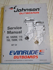 1997 Omc Johnson Evinrude 90 105rw 115 150 150w 175 HP motor de popa manual de serviço, usado comprar usado  Enviando para Brazil