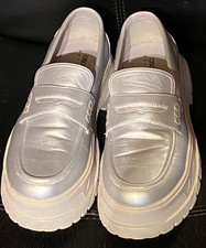 Asos silver loafers for sale  HERTFORD