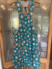 Vintage turquoise cotton for sale  CAERPHILLY