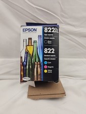 Tinta Epson 822 822XL pacote com 4 | Amarelo ciano magenta preto GG | Expira em 10/2027 | OEM comprar usado  Enviando para Brazil