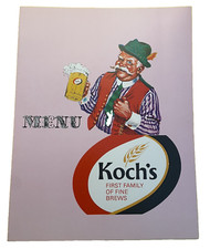 Koch beer menu for sale  San Rafael