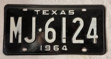 1964 texas license for sale  Texarkana