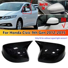 Tampa de espelho retrovisor lateral buzina preta brilhante OX para Honda Civic 2012-2015, usado comprar usado  Enviando para Brazil