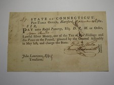 1781 connecticut pay for sale  Middletown