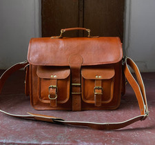 Tasche leder laptop gebraucht kaufen  Langenlonsheim