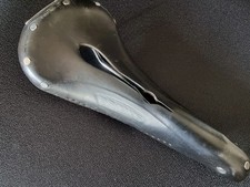 SELA ESCULPIDA BROOKS B17 COURO PRETO E CROMADO UM CLÁSSICO UNISSEX STREET CRUISER comprar usado  Enviando para Brazil