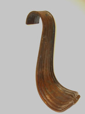 VINTAGE/ANTIGO BRONZE FUNDIDO CURVO Suporte de parede/trilho de mão ou cortina amarrar atrás, usado comprar usado  Enviando para Brazil
